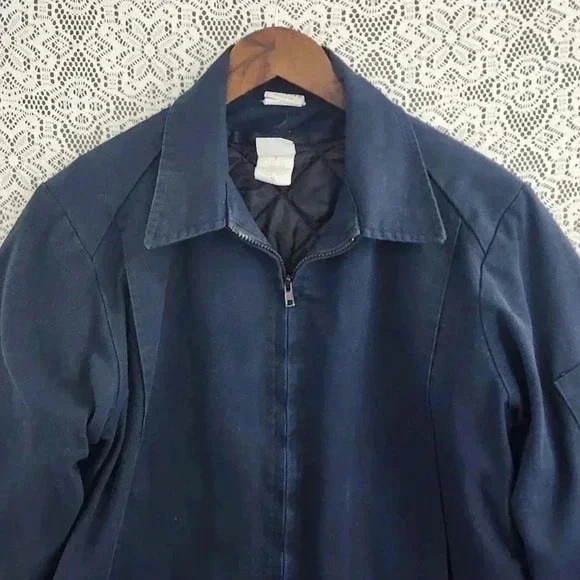 Vintage Postal Approved *USA *Full Zip Quilted Lined Work Jacket Women's XL - Picture 3 of 14
